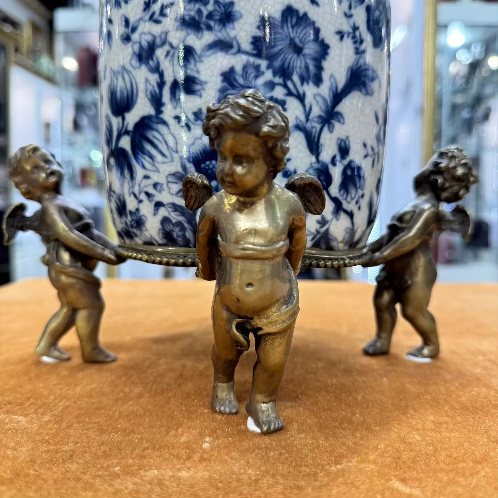 Шкатулка Ангелы «гжель»